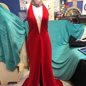 Sexy red Sherri Hill evening gown, size 12
